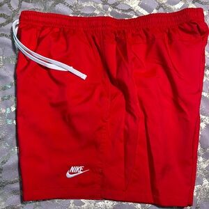 Gently Used - Nike Men's Woven Lined Flow Shorts (Red XXL)